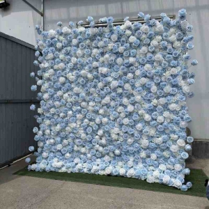 Artificial white and black Rose wall