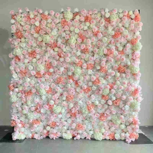 Artificial Rose Hydrangea Wall