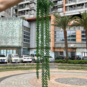 Artificial Hanging String of Buttons Branch