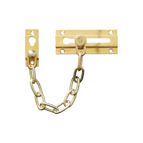 Brass security door chain