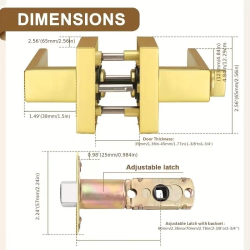 Three-bar keyless lever lock wholesale