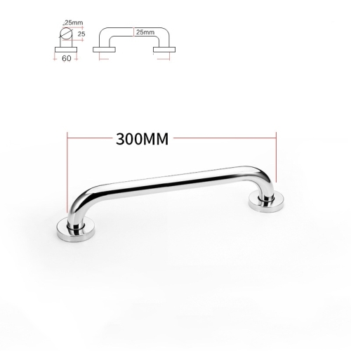 Dia25mm 201 stainless steel 300-600mm bathroom grab bars wholesale