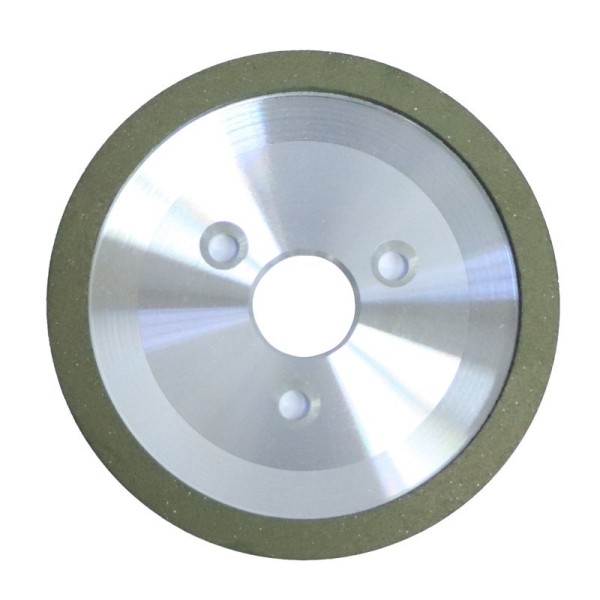 Three-hole disc-shaped diamond resin bonded grinding wheel
