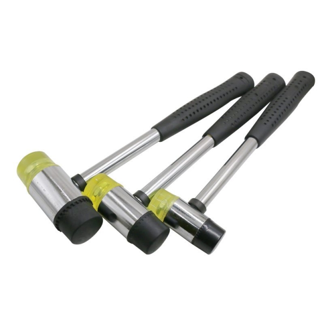 Double-headed rubber hammer