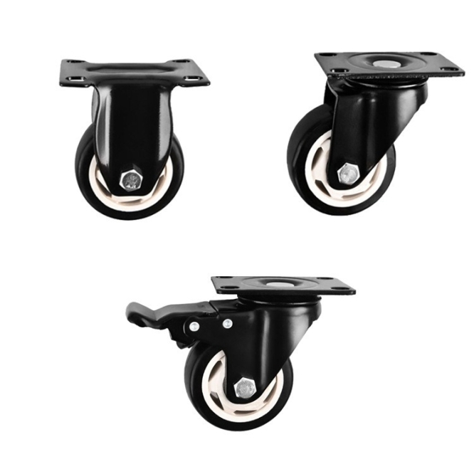 2.5-inch, 3-inch, 4-inch and 5-inch medium PP wheels