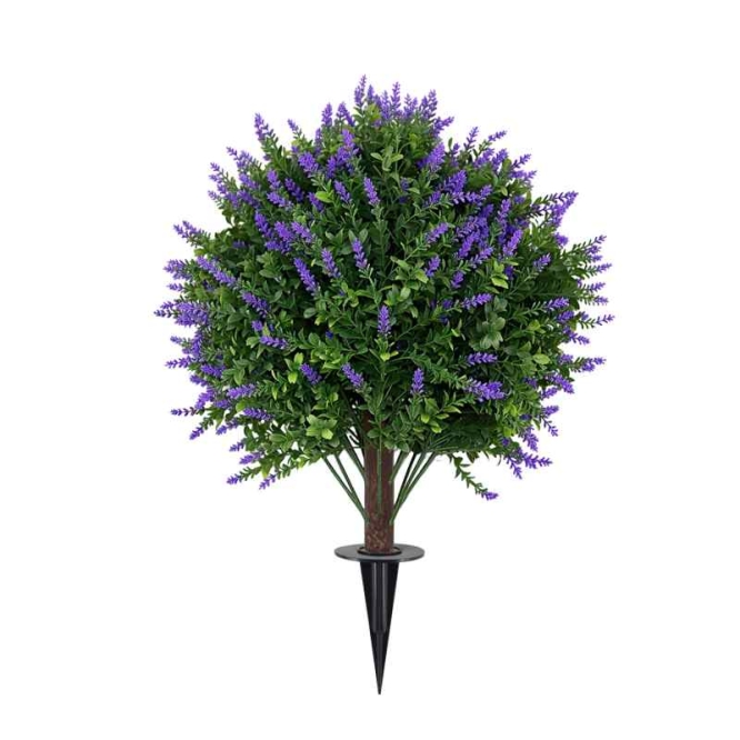 60cm Artificial lavender planted in the ground