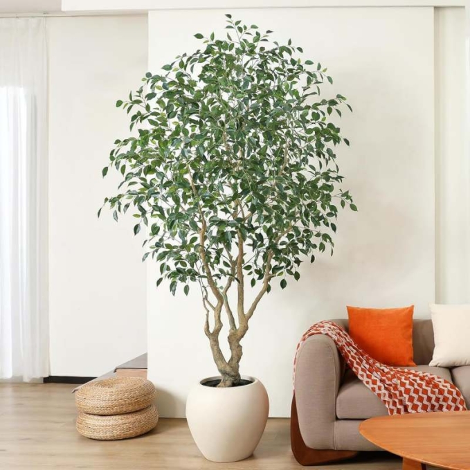 Imitation porcelain large-diameter plastic flower pot