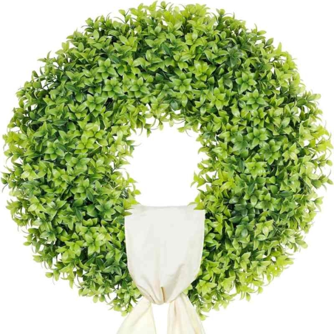 60cm Artificial Boxwood Wreath