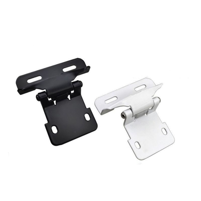 Half-cover straight arm spring hinge