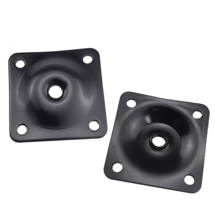 Furniture wooden legs connecting iron plates