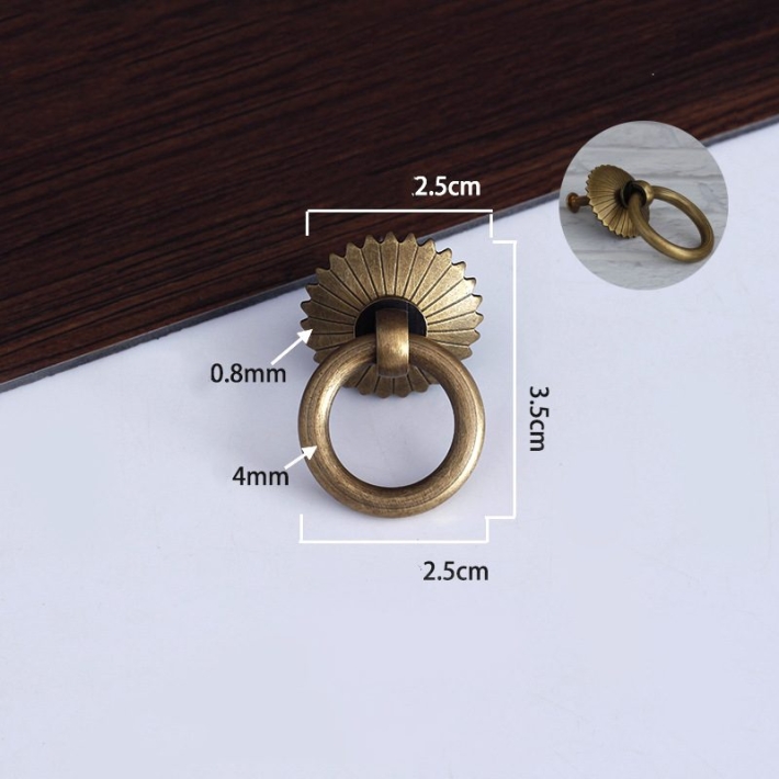 Antique brass handle