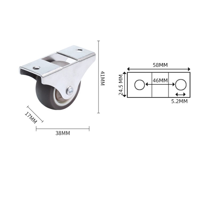 1-inch, 1.25-inch, 1.5-inch and 2-inch Drawer guide wheels