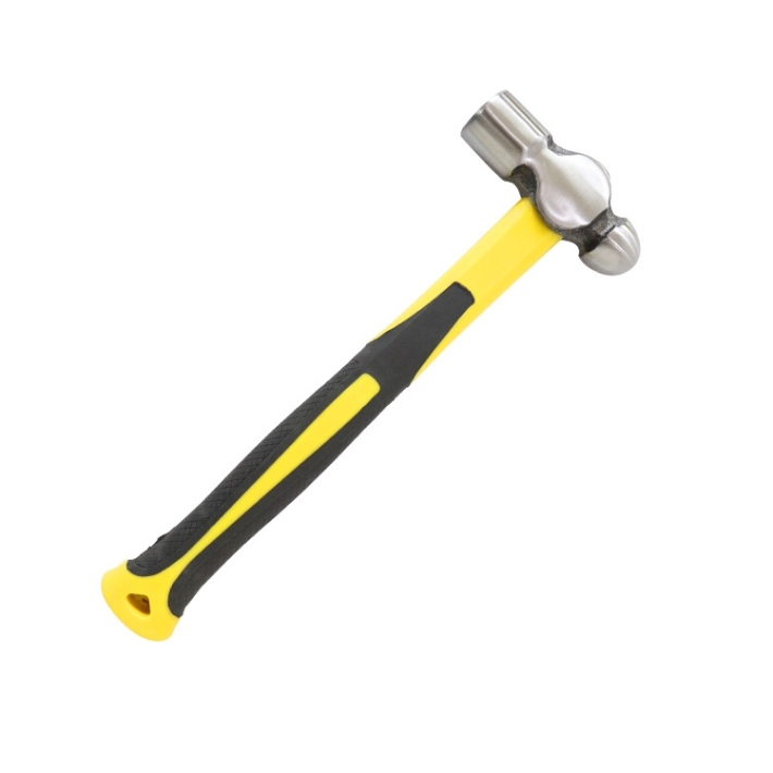 High carbon steel plastic-coated round-headed hammer