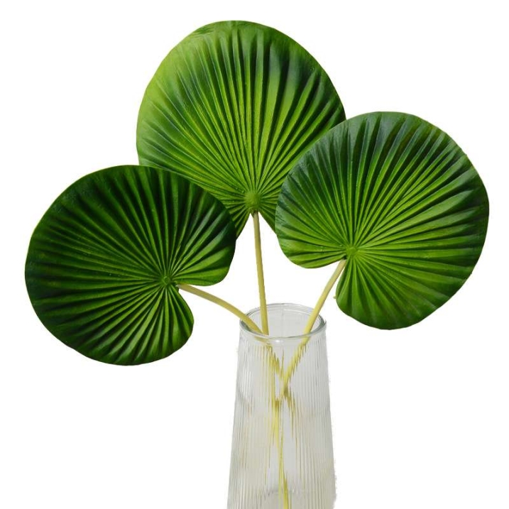 Simulated palm leaves
