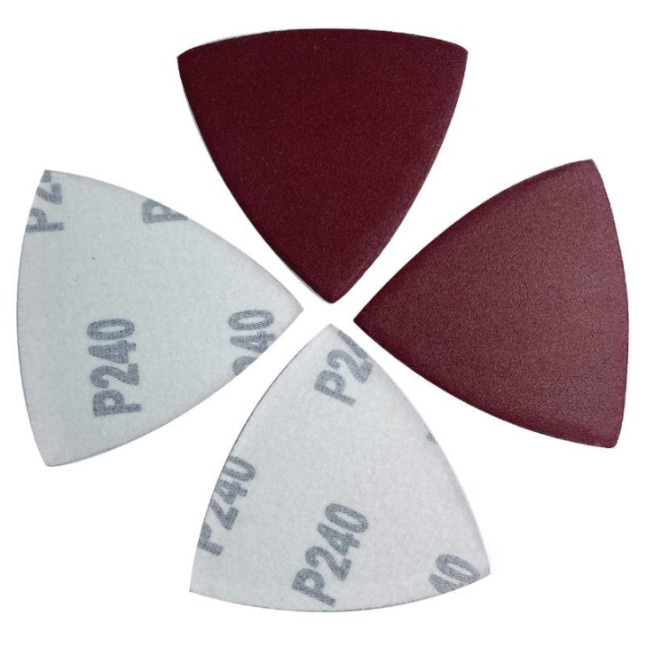 80mm triangle flocked sandpaper without holes