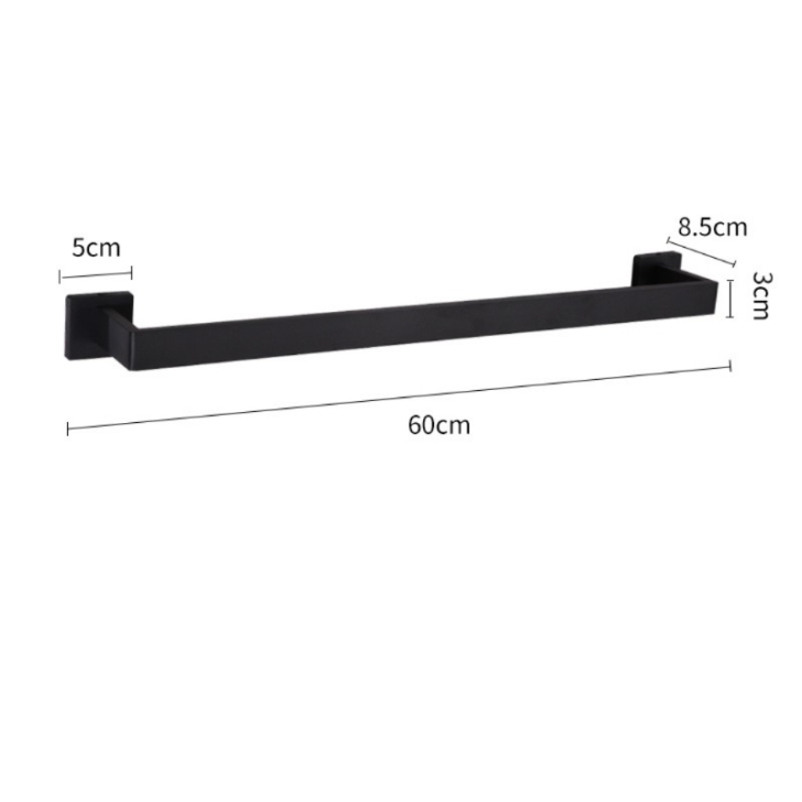 Stainless steel towel bar
