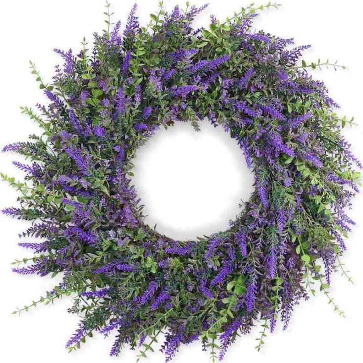 50cm artificial lavender wreath