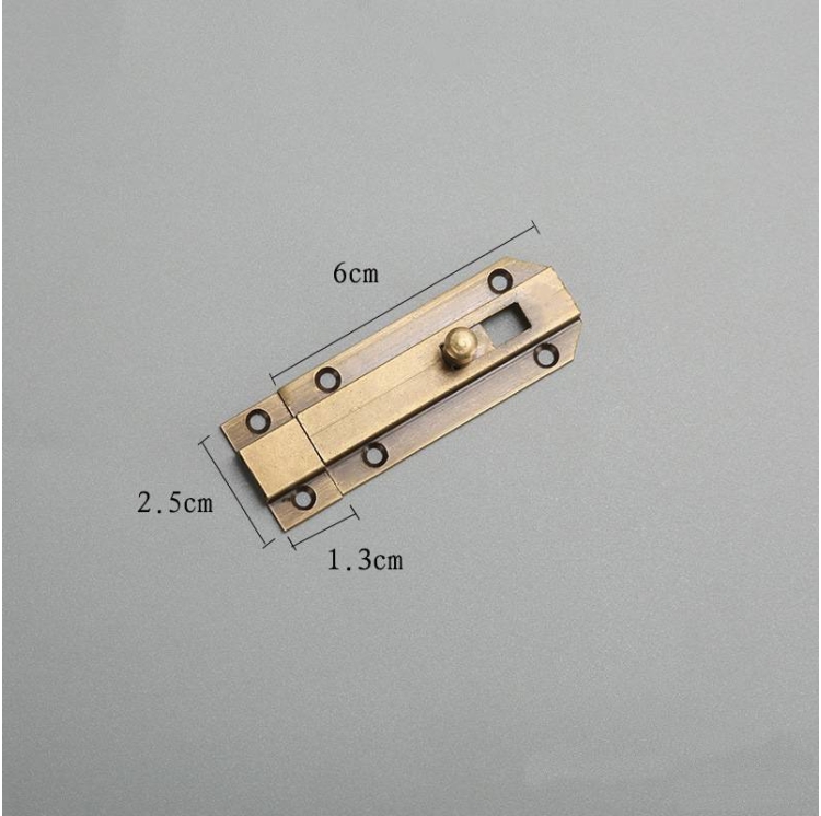 6cm 7.5cm brass door latch