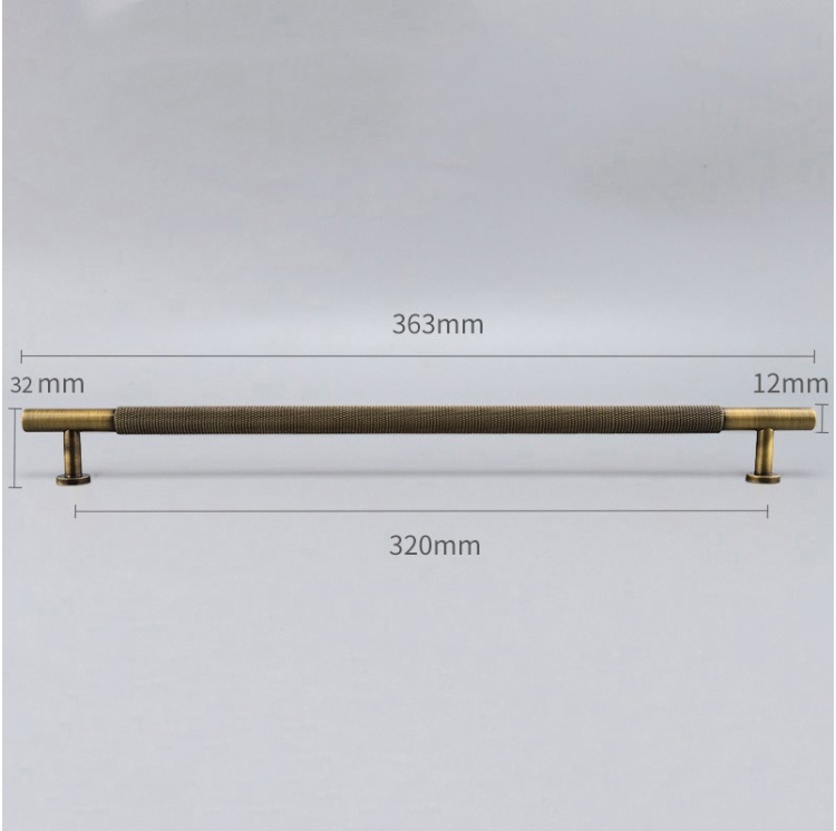 Bronze-colored brass handle