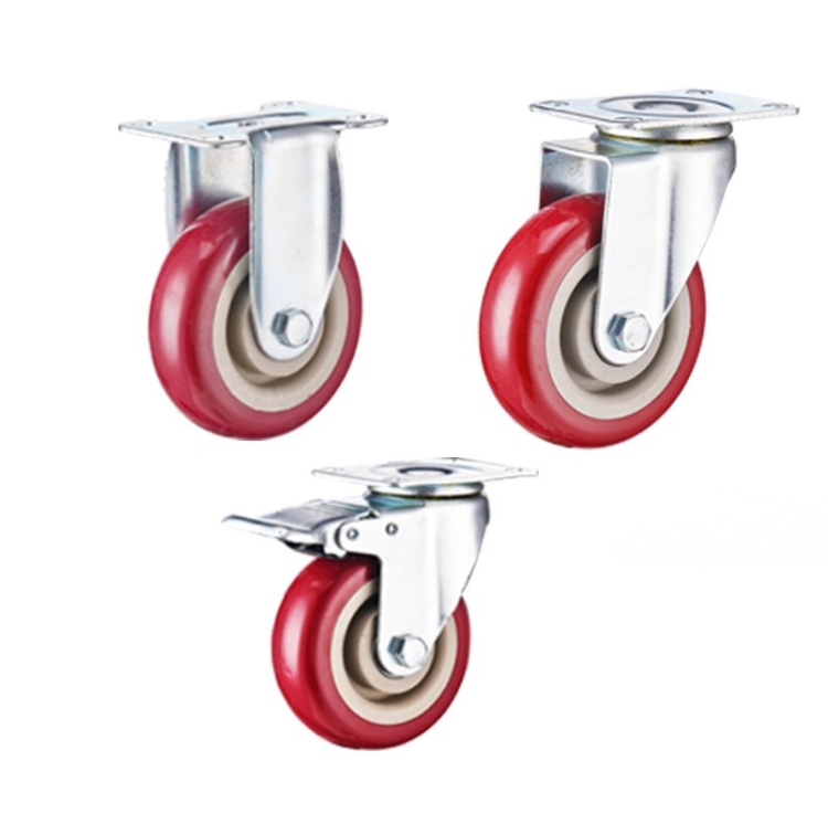 2.5-inch, 3-inch, 4-inch and 5-inch medium PVC wheels