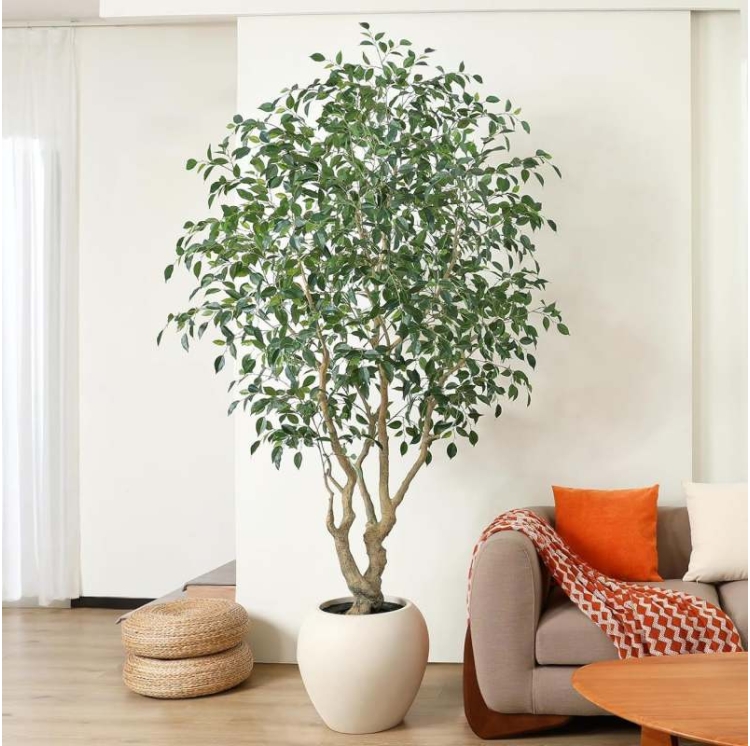 Imitation porcelain large-diameter plastic flower pot
