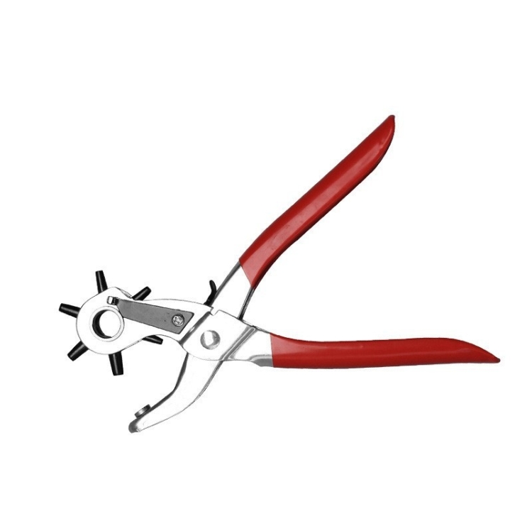 Belt puncher and hole punching pliers