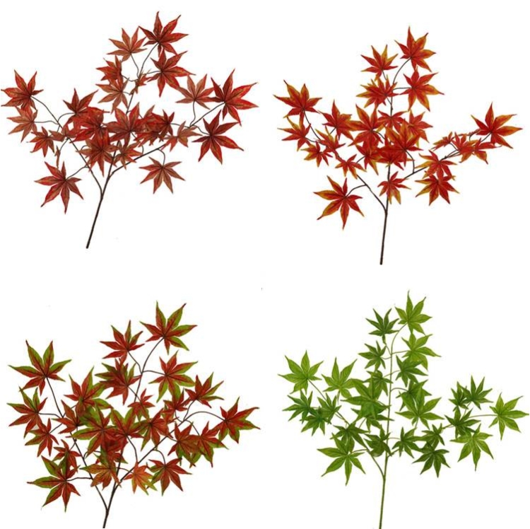Artificial maple leaves