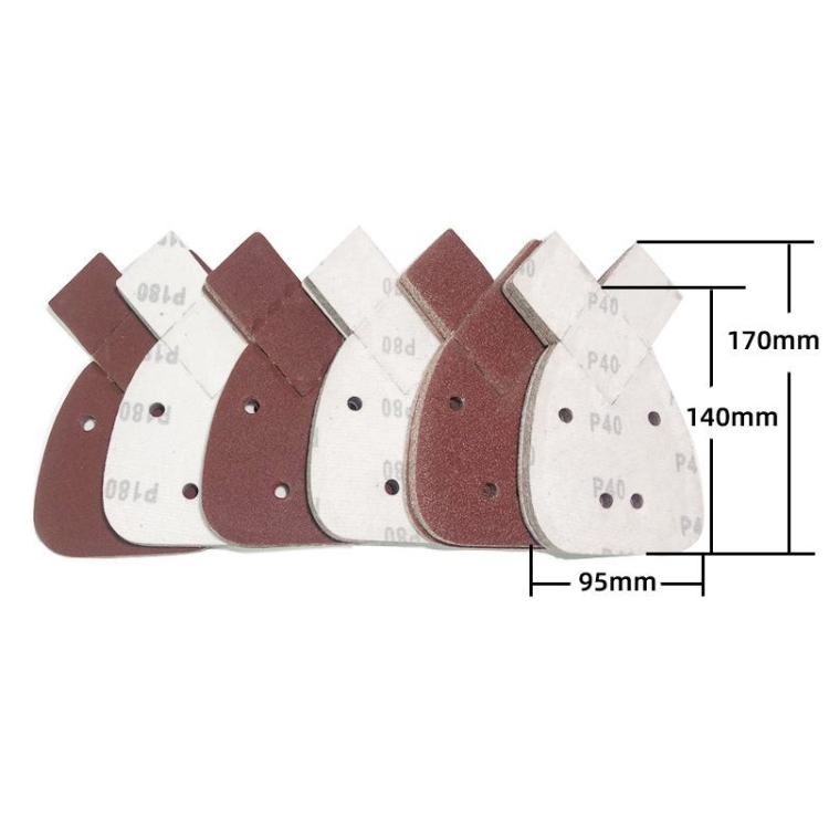 170*95mm Rabbit Ear Shaped Flocked Red Sandpaper with holes