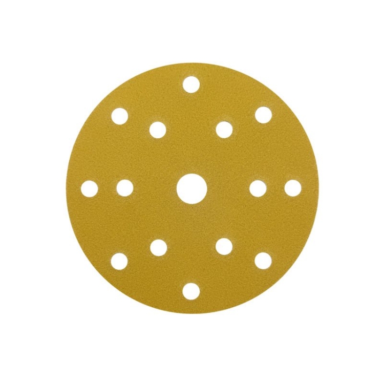 6-inch 15-hole yellow flocked sandpaper