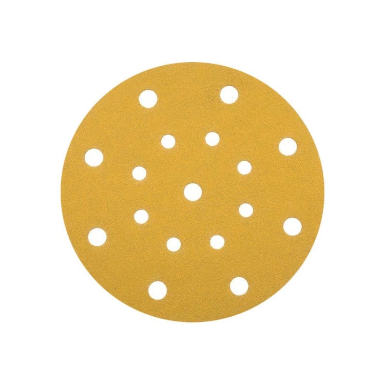 6-inch 17-hole yellow flocked sandpaper