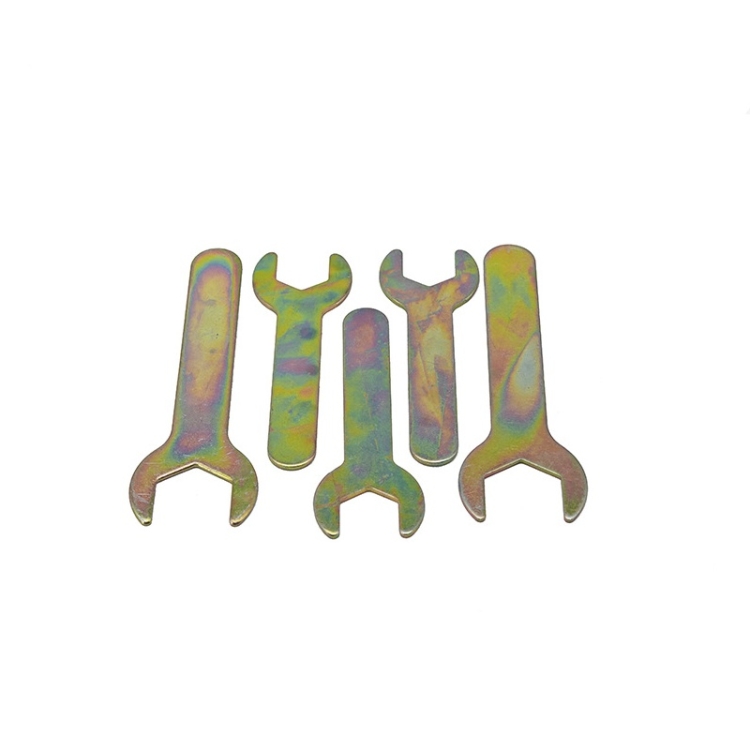 Carbon steel zinc-coated simple wrench