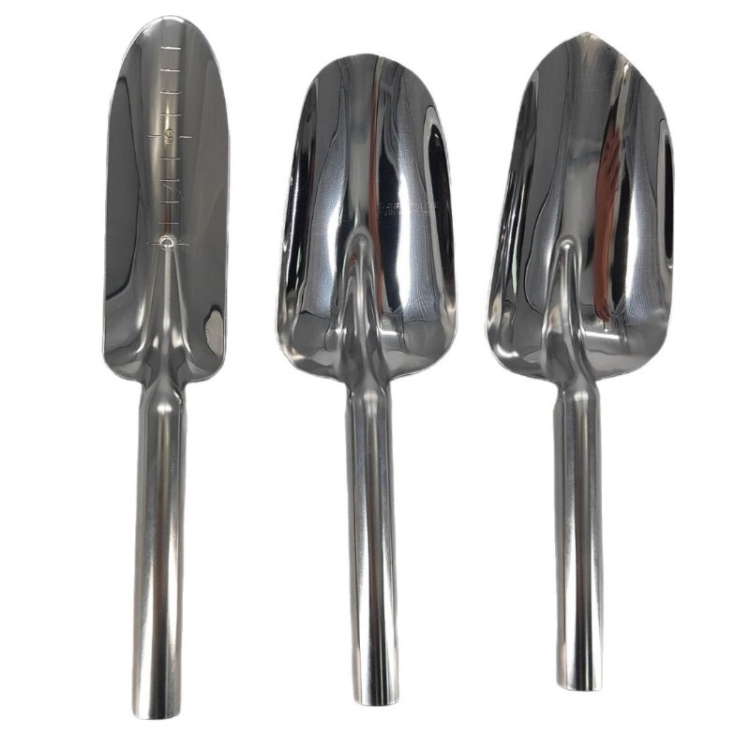 Stainless steel gardening shovel