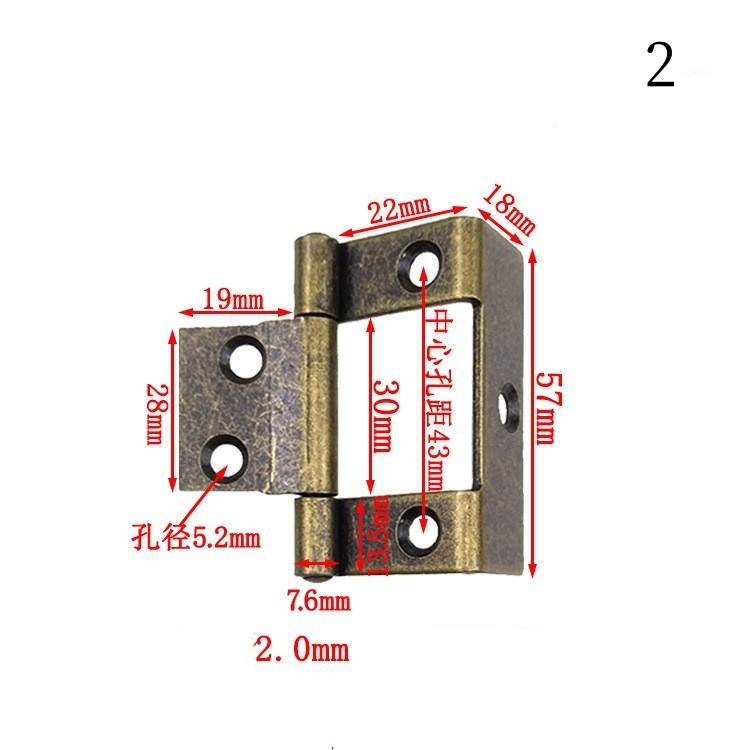 Iron three-fold hinge wholesale
