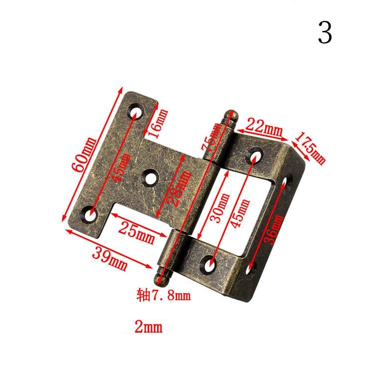 Iron three-fold hinge wholesale