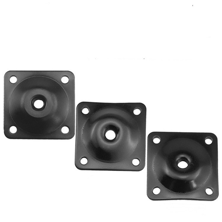 Furniture wooden legs connecting iron plates