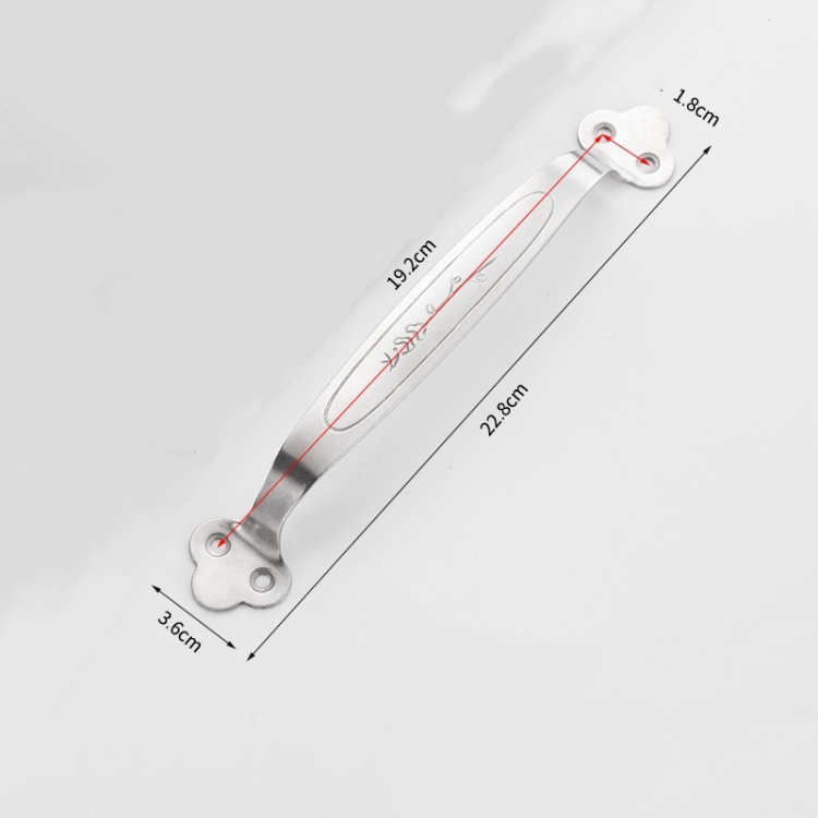 Stainless steel bow-shaped handles