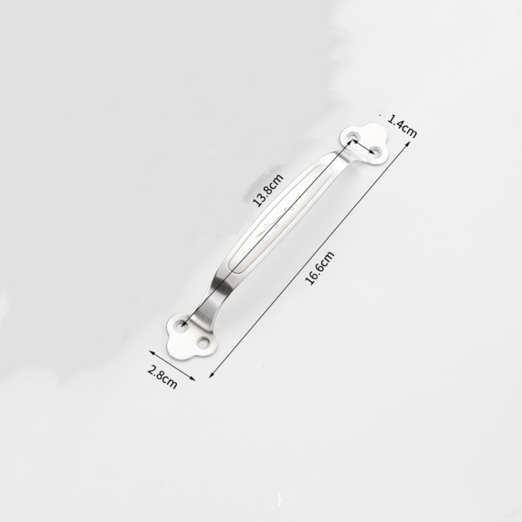 Stainless steel bow-shaped handles