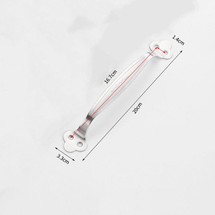 Stainless steel bow-shaped handles