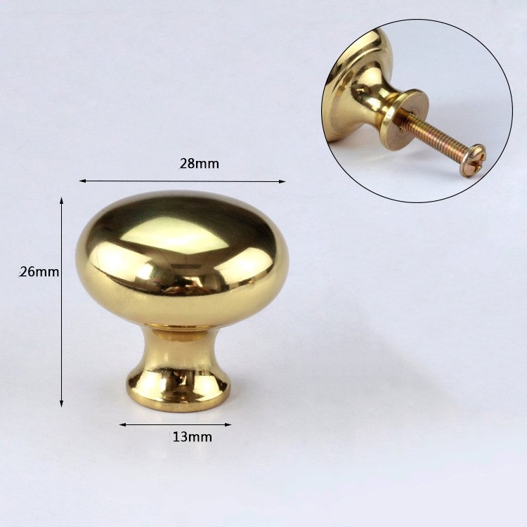 Mirror polishing Brass Doorknob Wholesale