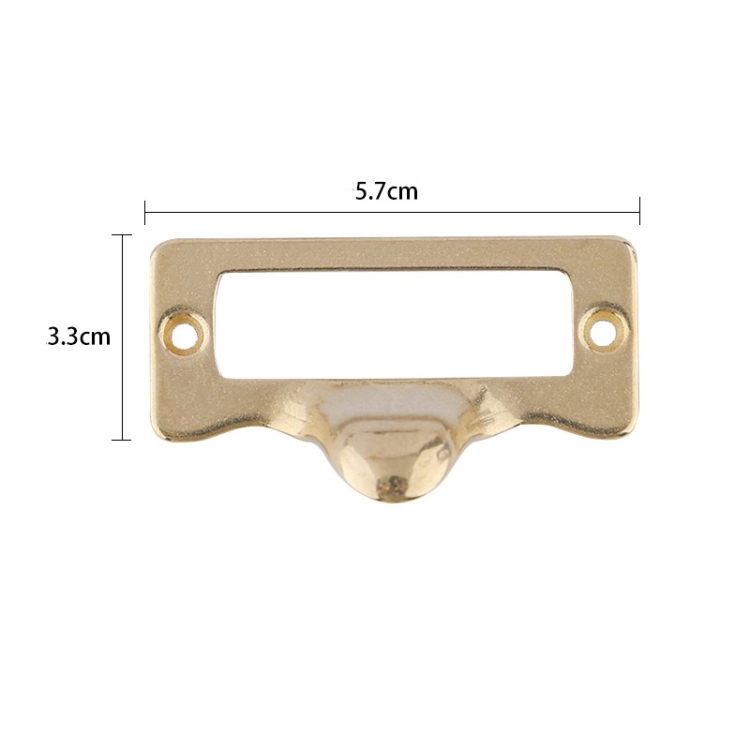 Label frame type brass handle