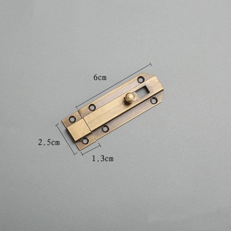 6cm 7.5cm brass door latch