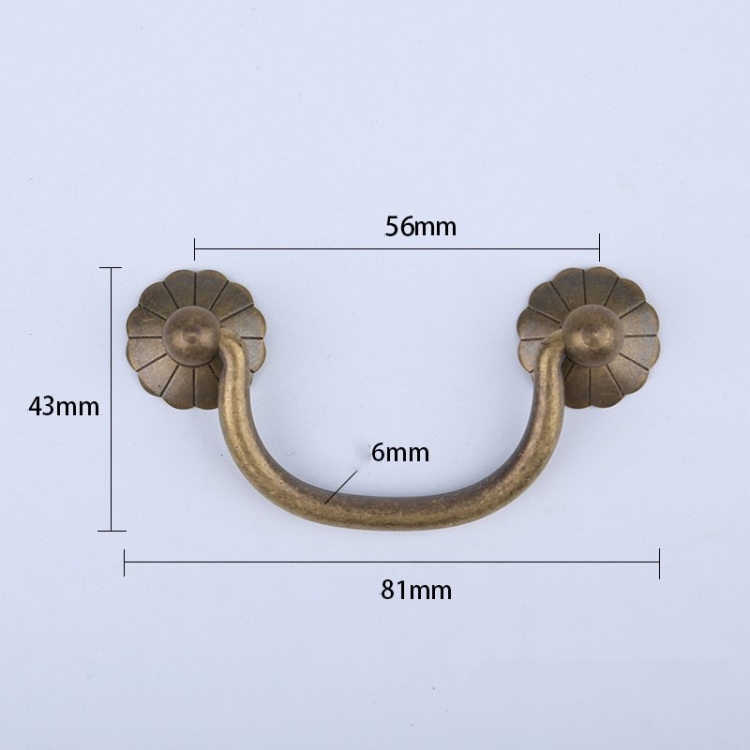 Antique double-hole kitchen cabinet drawer handles