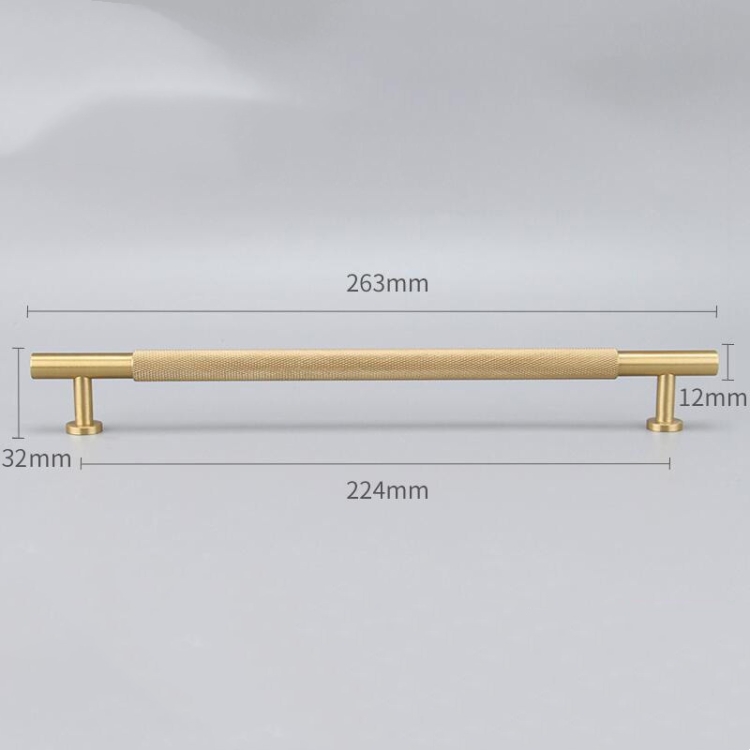 Matte Brass hardware handles