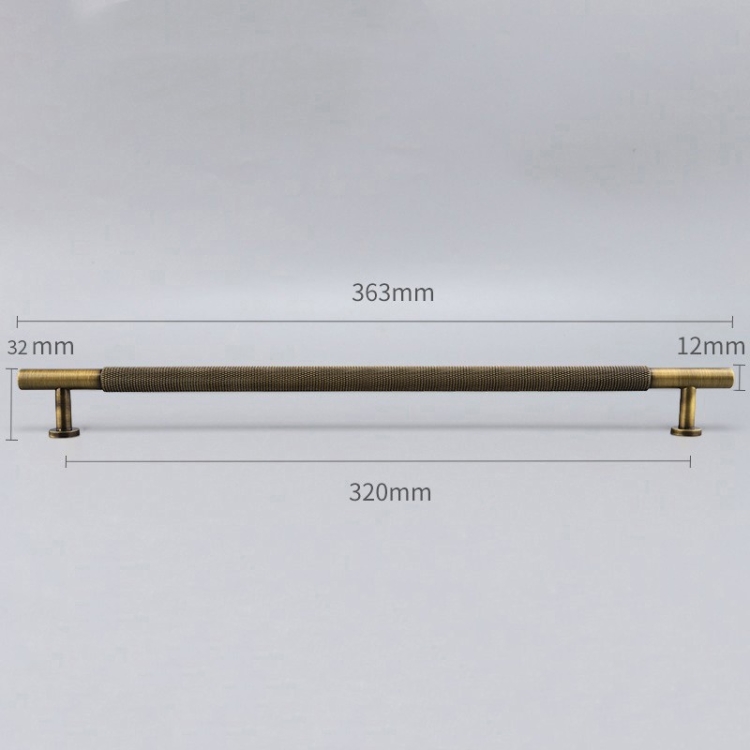 Bronze-colored brass handle