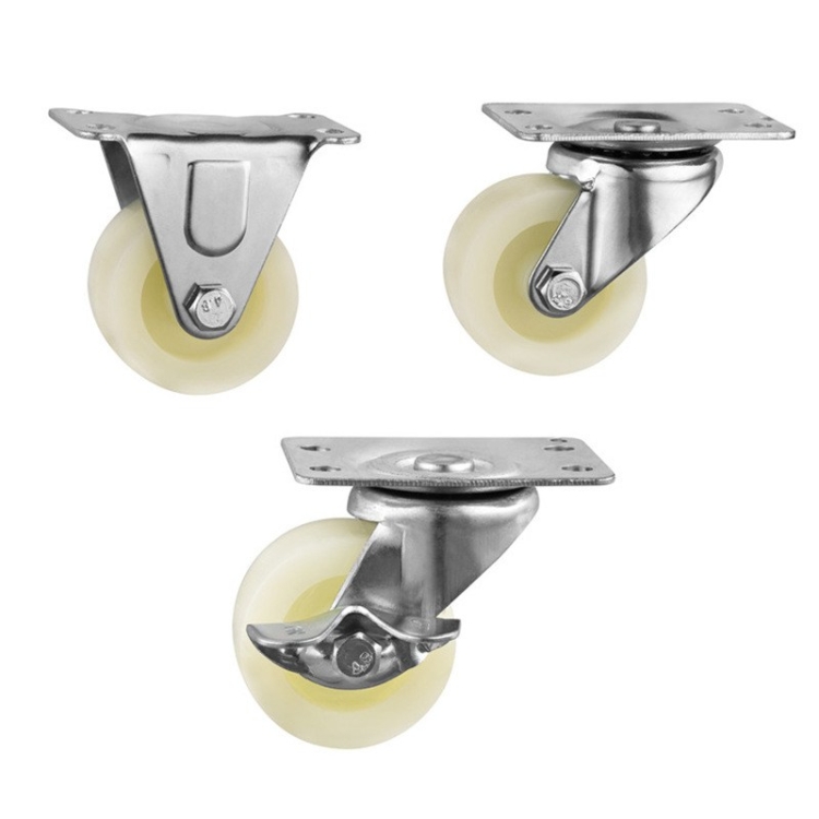 1.5-inch, 2-inch, 2.5-inch and 3-inch White PP Thickened wheels