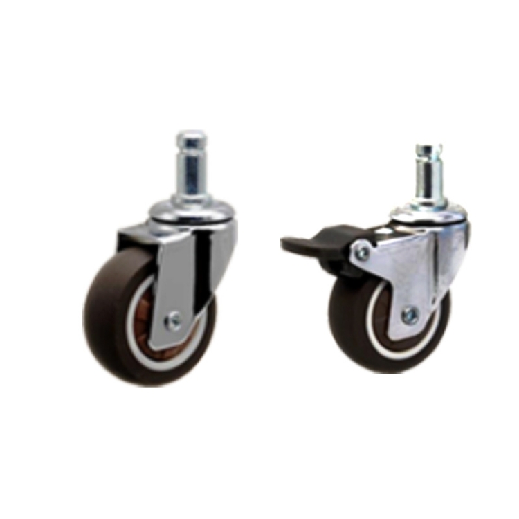 1-inch, 1.25-inch, 1.5-inch and 2-inch TPR Plug-in caster