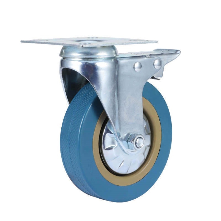 2.5-inch, 3-inch, 4-inch and 5-inch medium PVC blue wheels