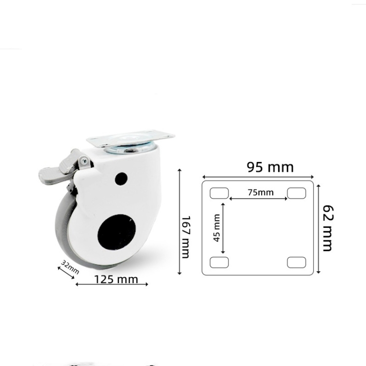 3-inch, 4-inch, and 5-inch nursing bed casters