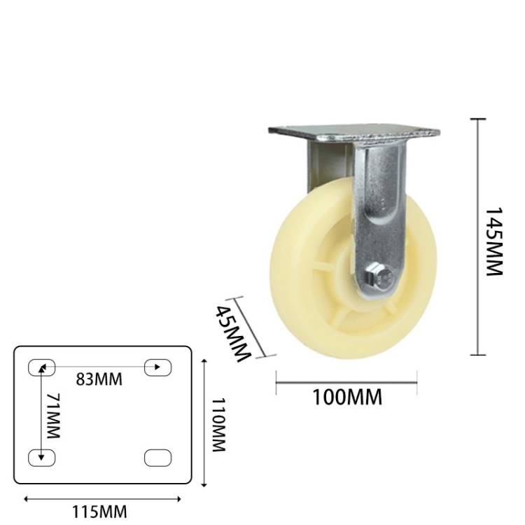 4-inch, 5-inch, 6-inch, 8-inch heavy-duty nylon casters