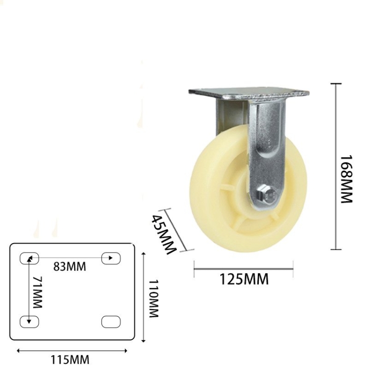 4-inch, 5-inch, 6-inch, 8-inch heavy-duty nylon casters